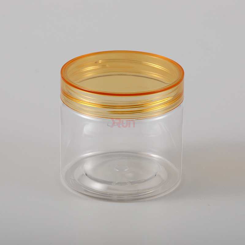 Through our plastic packaging jar manufacturing, we create robust jam jars and other Transparent PET containers, all with secure Plastic packaging with lid.